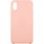 Чехол для iPhone InterStep для iPhone X SOFT-T METAL ADV розовый
